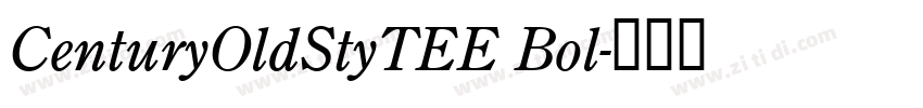 CenturyOldStyTEE Bol字体转换